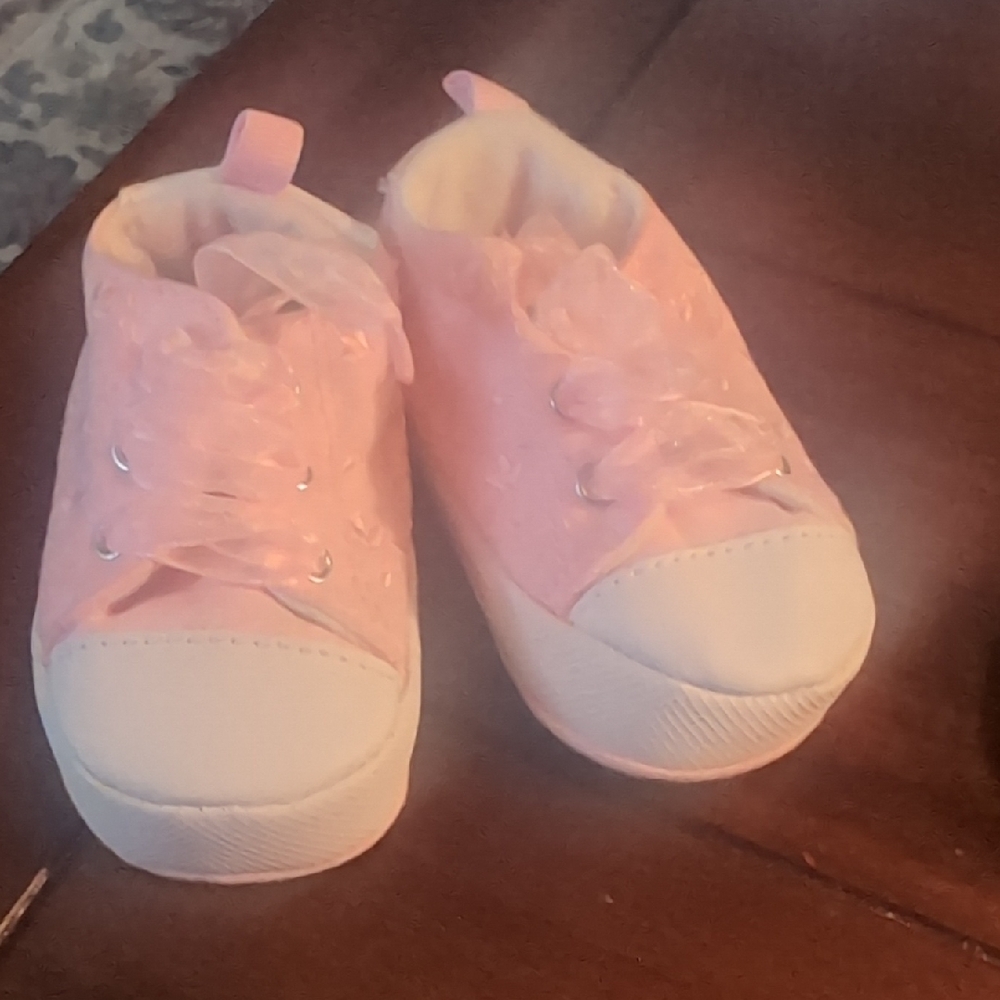 Child of Mine Pink Baby Walker Shoes